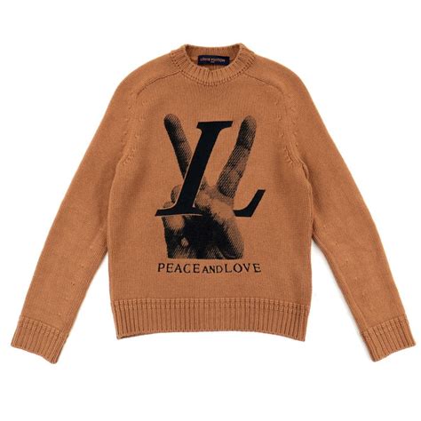 louis vuitton peace and love sweater